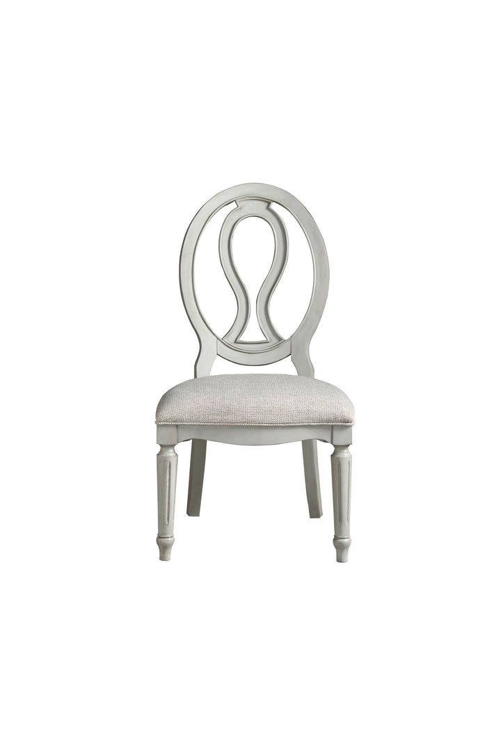 Summer Hill - French Gray Pierced Back Side Chair