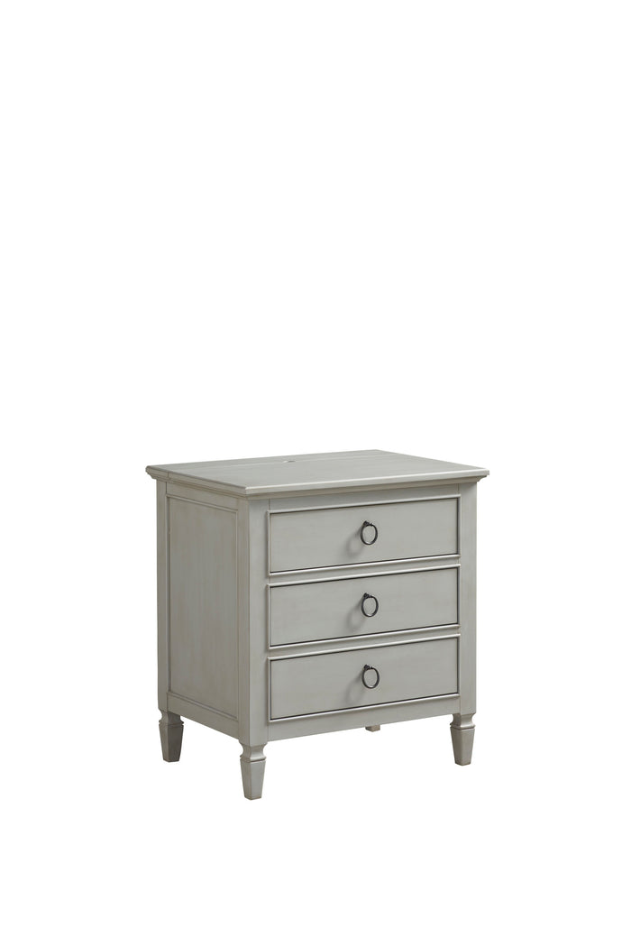 Summer Hill French Gray Nightstand